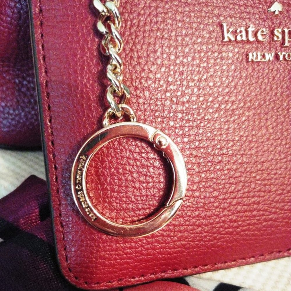 Kate Spade Double Bundle Jordyn Chain Tote w/Wallet in Blackberry Preserve - Picture 13 of 15